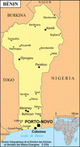 La carte du Bénin